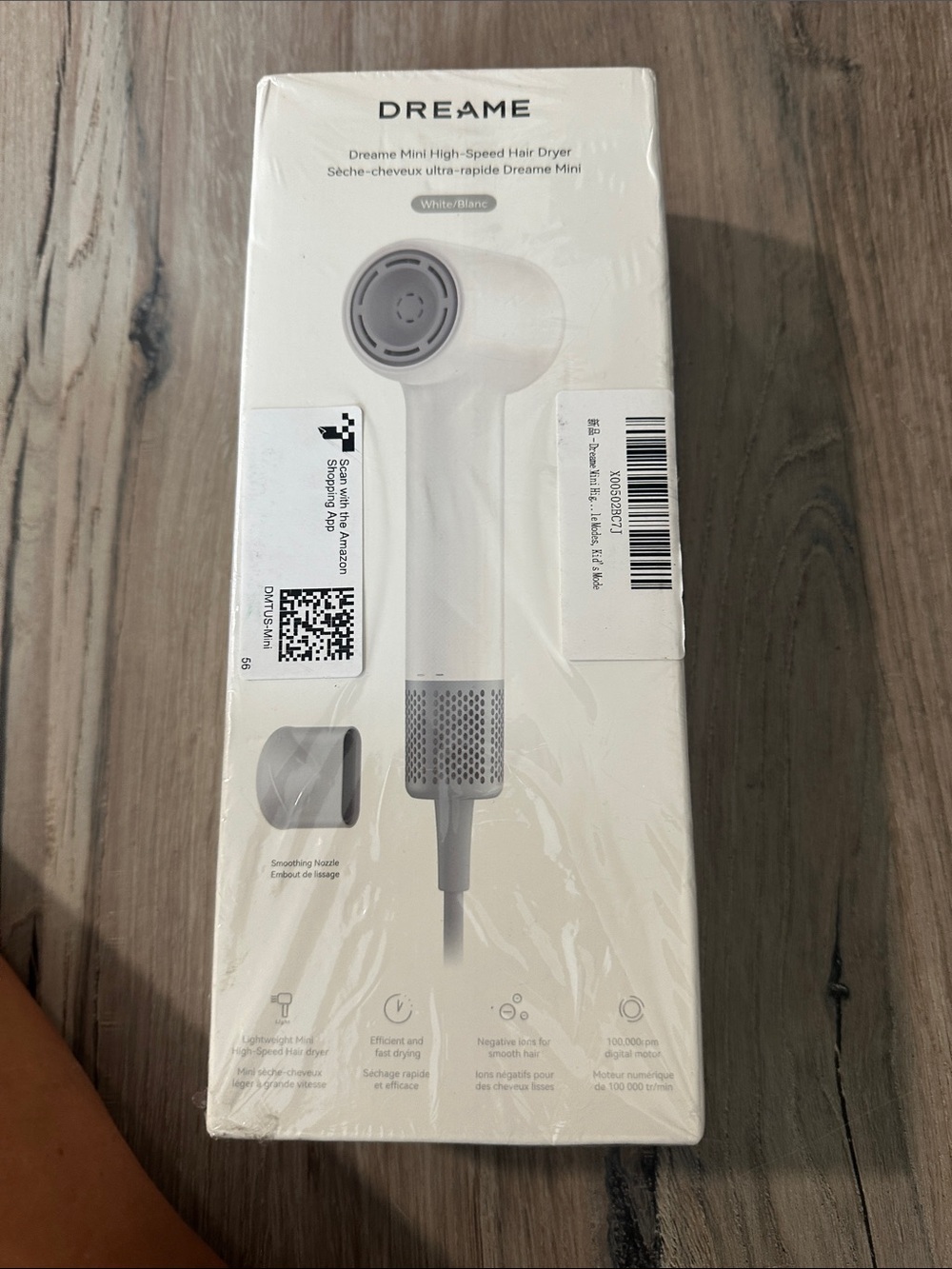 Mini High-Speed Hair Dryer — White